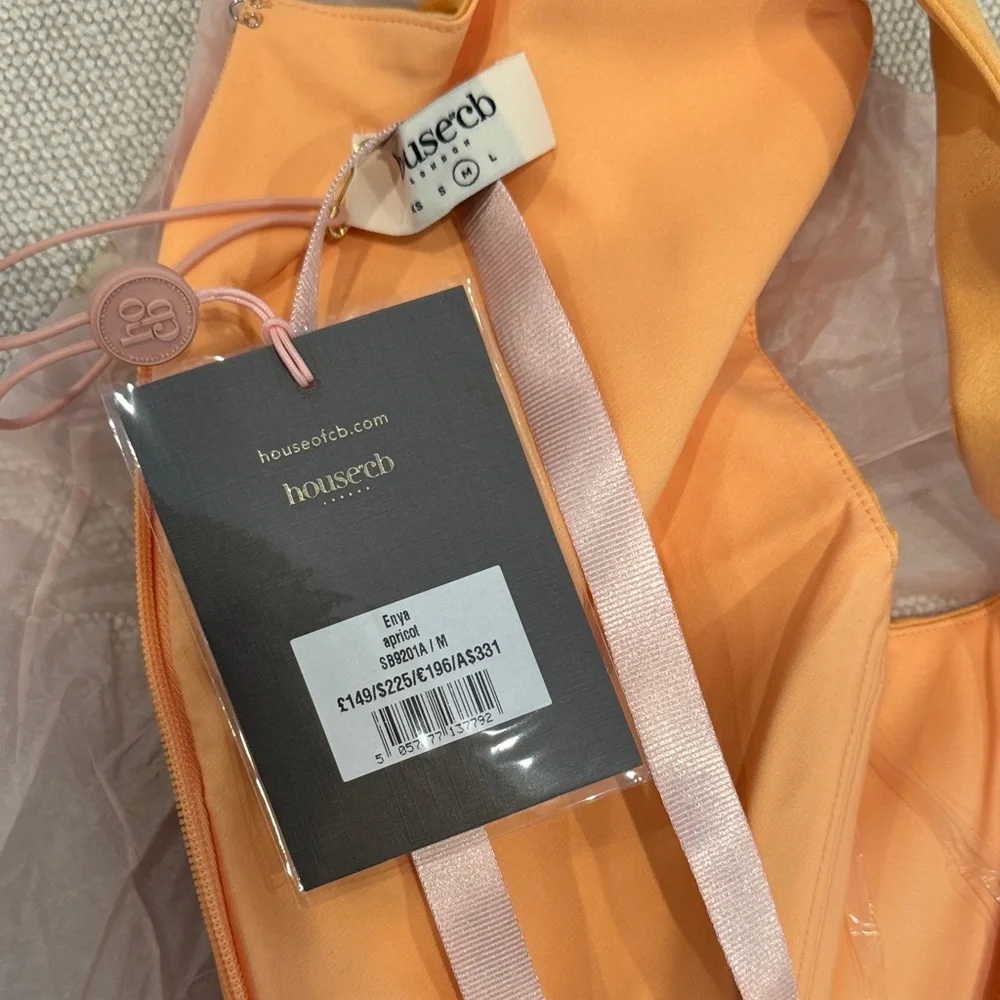 House of CB ENYA Apricot Corset Mini Dress M - Picture 7 of 7